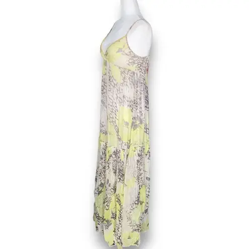 Swoon Boutique Swoon Women's Floral Spaghetti Strap Faux Wrap Deep V-Neck Draped Maxi Dress