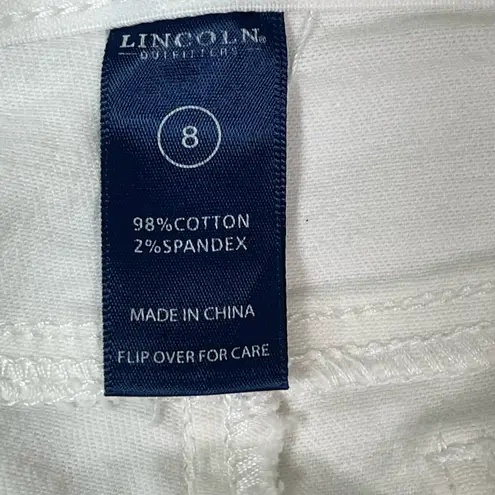 Lincoln Outfitters Women's White Comfort Flex Denim Shorts Size 8