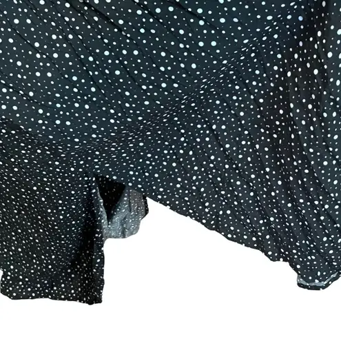 Malia Mills Joan Strapless Polka Dot Maxi Dress Black Women’s Size 6 New