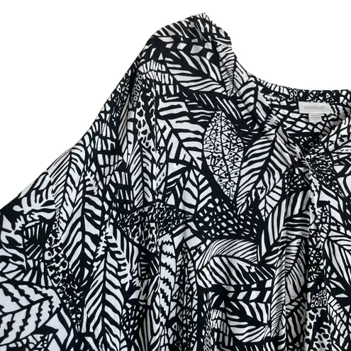Avenue WomenTunic Top 1X Abstract Foliage Boho Lagenlook Cottagecore Officewear