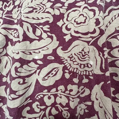 Cathy Daniels Vintage Linen Blend Floral Print Blazer Jacket Medium Artsy Retro - Image 8