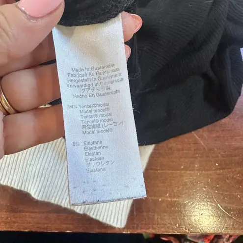 J.Crew Scoop Neck RIbbed Tank Top Black Size Medium