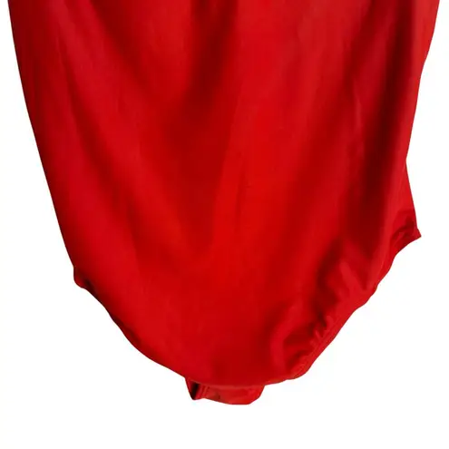 Yummie Athena Square Neck One Piece Swimsuit Red Size 14
