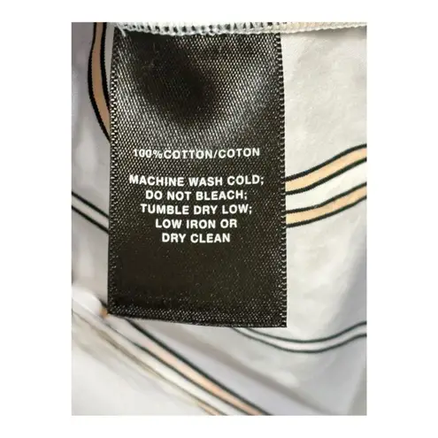 Lafayette 148 NY Tilly Aerial Blue Multi StripeTunic Top size Small MSRP $495