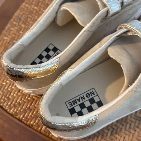 No Name suede three strap closure sneaker size 37/6.5 Tan