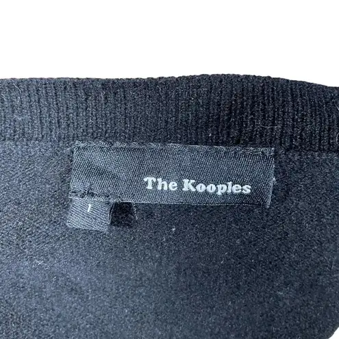 The Kooples Black Wool Cashmere Blend Lace-Up Sweater Size 1 / Small
