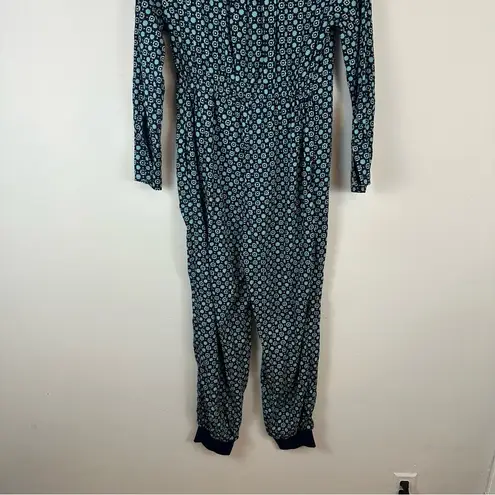 Anthropologie  Alexandra Farmer | Flannel Lounge Jumpsuit Green and Blue Size XS