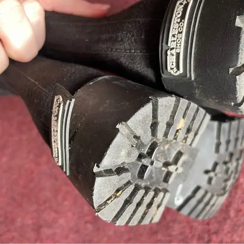 CHARLESTON SHOE CO. wentworth rain boot in black preppy equestrian Size 6