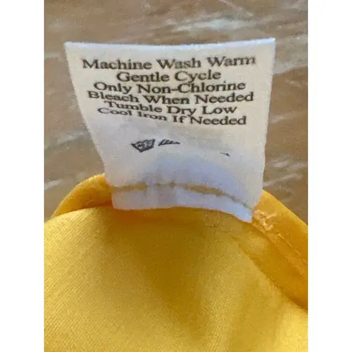 Coldwater Creek Womens Yellow Jacket Size 8 Cotton Spandex Button Up