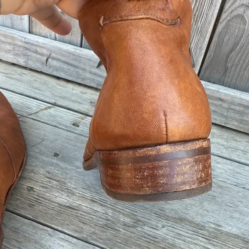 Patricia Nash EUC Women's Brown Leather Carla Ankle Boots Size 8.5 Business Cas.