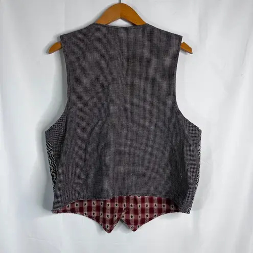 Handmade Reversible Vest Southwestern Western Country Rodeo Quirky Size MD/LG