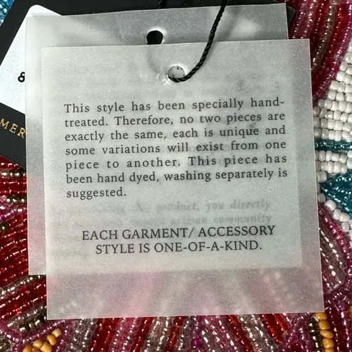 Pink Beaded Floral Handbag by America & Beyond