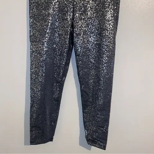 Sweaty Betty  Goddess 7/8 Workout Leggings GREY TERRAZZO FOIL PRINT Size XL 🆕