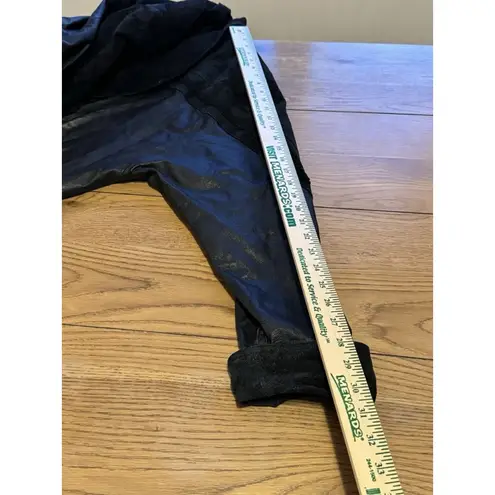 Vintage Pelle Studio Black Leather Trench Coat Full Length Long Duster Jacket