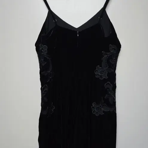 Sandro Paris Emilia Lace-Embroidered Straight-Leg Velour Jumpsuit US S/FR38 $445