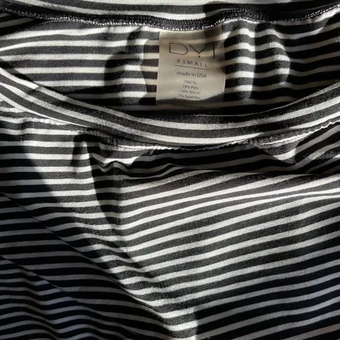 DYI Black and white asymmetrical  top. Size XS