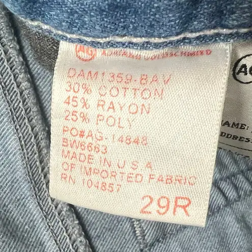 Adriano Goldschmied Farrah Jeans Womens 29 Blue 70s Bell Bottom Denim Retro USA