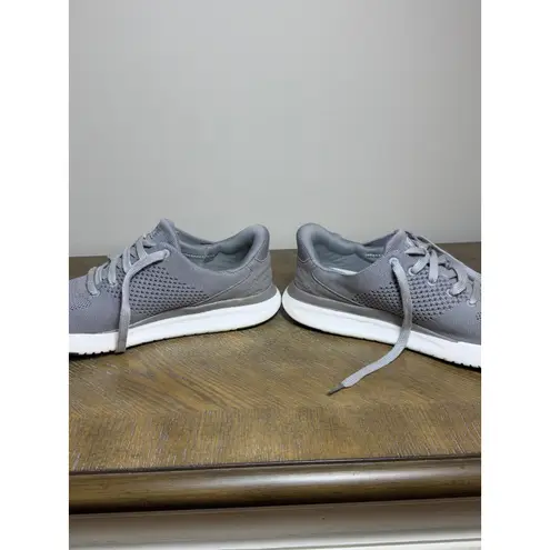 Kizik Women's Lima Gray Knit Lace Up Sneakers Shoes Size M 8.5 W 10