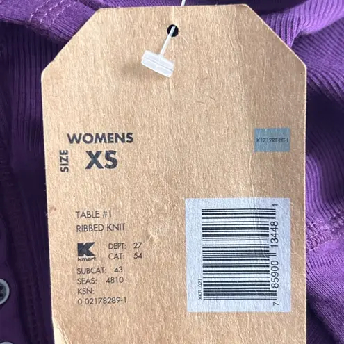 Route 66 Henley Top Small Purple