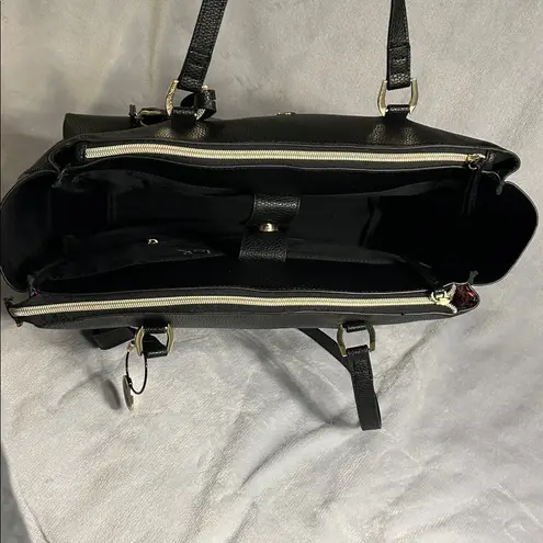 Swiss Gear RosaLyn 14” Laptop Black Leather Tote Bag