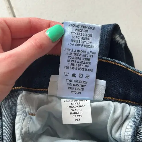 joe's jeans  Dark Wash Distressed Bobby Mid Rise Tapered Boyfriend Jean Size W24 - Image 13