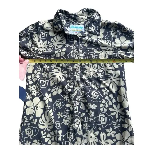 Shinesty University of Colorado Hawaiian shirt Medium Gold