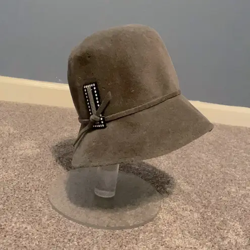 Vtg 20s gray cloche hat flapper 60s repro