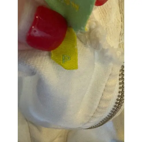 Farm Rio  Shirt Women XS Ivory Polka Dot Cotton Bustier Cropped‎ Tank Top