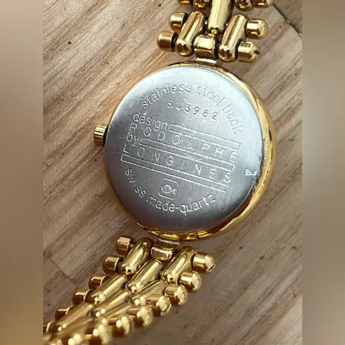 Rudolphe by Longines Rare Vintage Ladies Watch Gold Bracelet Unique Crystal