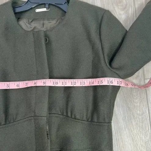 Loeffler Randall Loeffler Randell olive green wool blend peacoat size 10