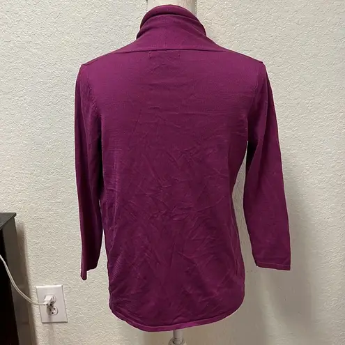 August Silk  Fuchsia Cardigan Size Small