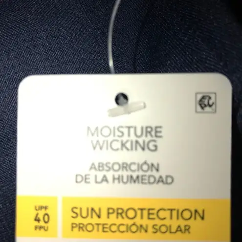 BEN HOGAN Womens Golf Sleeveless Performance Shirt with UPF 40 Size XXL Navy New Blue