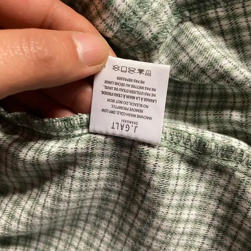 Brandy Melville John Galt  Green Plaid Cara Mini Skirt Women's One Size