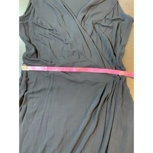 Kookai  Wrap Midi Dress 1 Black‎ Glam LBD Night Out Semi Formal Classic Witchy