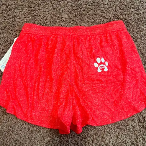 BOBS from Skechers Lounge Shorts Knit Drawstring Back Pocket Red Small NWT Red