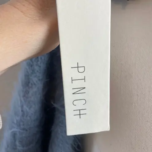 PINCH Fuzzy Knit Open Front Cardigan Sweater – Women's Small/Medium Blue