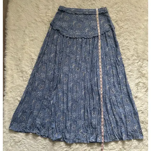 Spell & The Gypsy Collective Spell & The Gypsy Celestial Legs 11 Skirt Maxi Thigh High Slits Blue Sz XL - Image 13