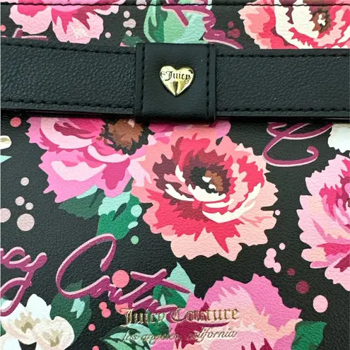 Juicy Couture Large Floral Printed Classic Wristlet Wallet NEW