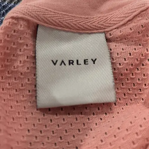 Varley Cropped T-Shirt Cotton M Pink Coral Cloud Short Sleeve Fitness Workout