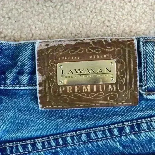 Lawman vintage raw hem high rise jeans Blue Size 26