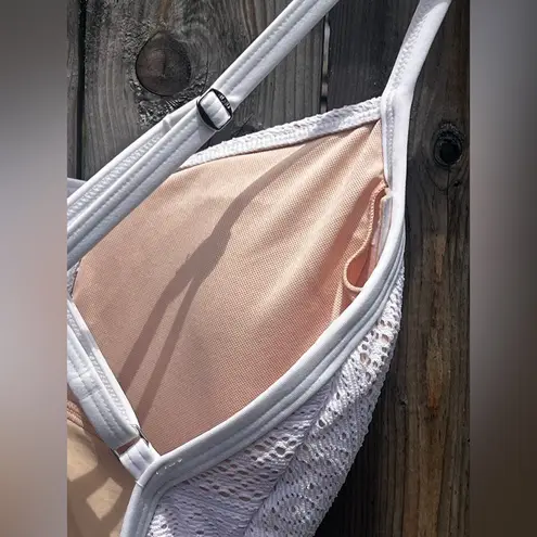 Bleu Rod Beattie Women’s Crochet Plunge Halter Iceland Swimsuit