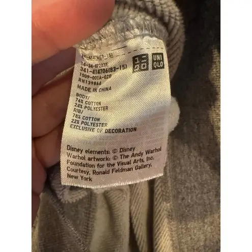 UNIQLO x Disney Andy Warhol Mickey Mouse Sweatshirt Gray Medium UT Crewneck
