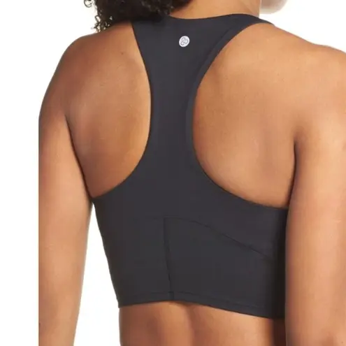 Zella  Bra Womens Large Sports Live In Racerback Black Padded Activewear NWT