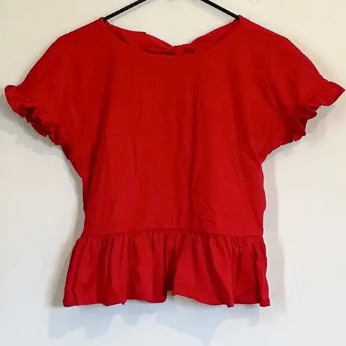 Susana Monaco NWT REVOLVE  Red Short Sleeve Top - Size Medium