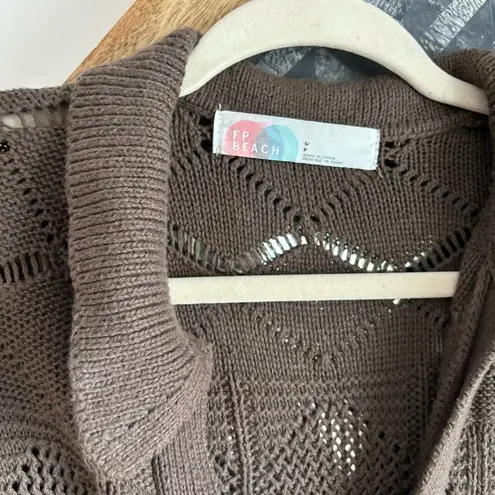 Free People  Beach Islamadora Crochet Knit Maxi Dress