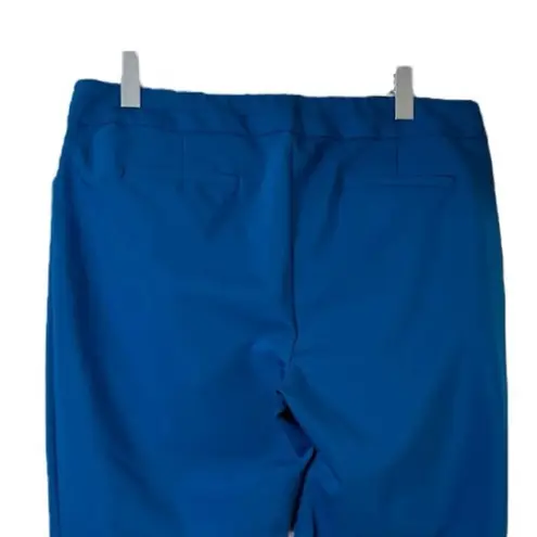 Dana Buchman Ankle Pant Mid Rise Stretch Peacock Blue Women’s Plus Size 16