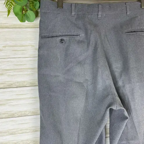 Vintage Highwaisted Pleated Light Gray Trousers Size 32
