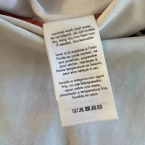 We Wore What cut out midi skirt fire tie dye zmv spicy orange multi large