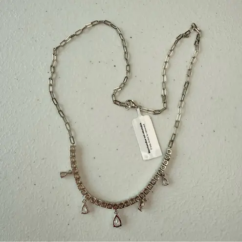 Giani Bernini NWT 18” Sterling Silver Necklace with Teardrop Accents