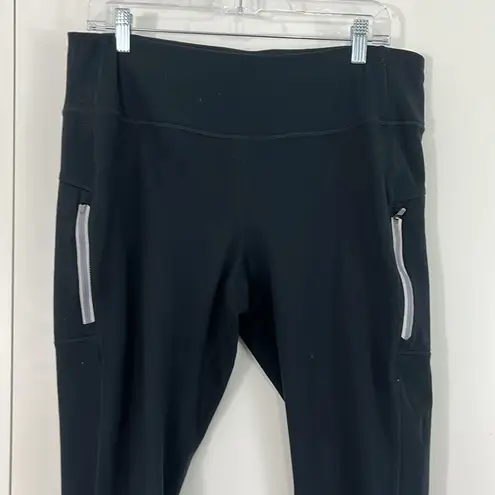 Mondetta XL Black Thermal Leggings with Zipper Pockets